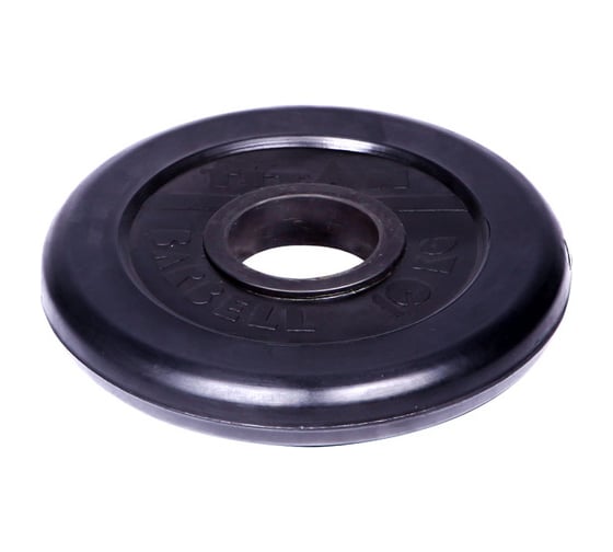 Изображение товара Обрезиненный диск Титан d 51 мм, чёрный 10.0 кг 1078