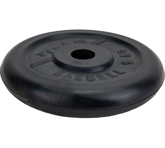 Изображение товара Обрезиненный диск Титан Титан d 31 мм, чёрный 5.0 кг 1070