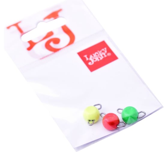 Изображение товара Разборные груз-головки LUCKY JOHN BALL RGY MIX1 04.0г, 3шт LJBRMIX1-004