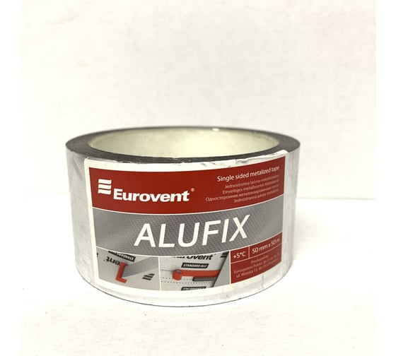 Изображение товара Односторонняя металлизированная лента Eurovent 50мм_50м ALUFIX