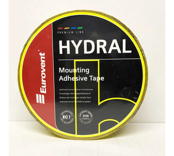 Изображение товара Односторонняя монтажная лента Eurovent 60мм_40м HYDRAL