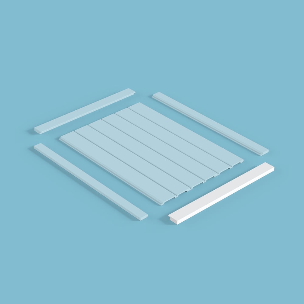 Изображение товара Финишный молдинг Cosca Decor для панелей RP015-022, 30x17 мм, 2800 мм, белый