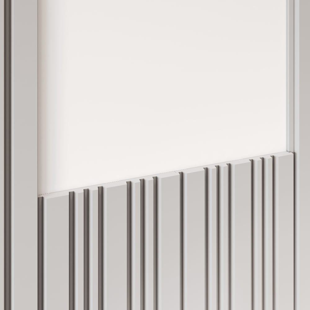 Изображение товара Финишный молдинг Cosca Decor для панелей RP015-022 из полистирола 50х17 мм длина 2800 мм белый