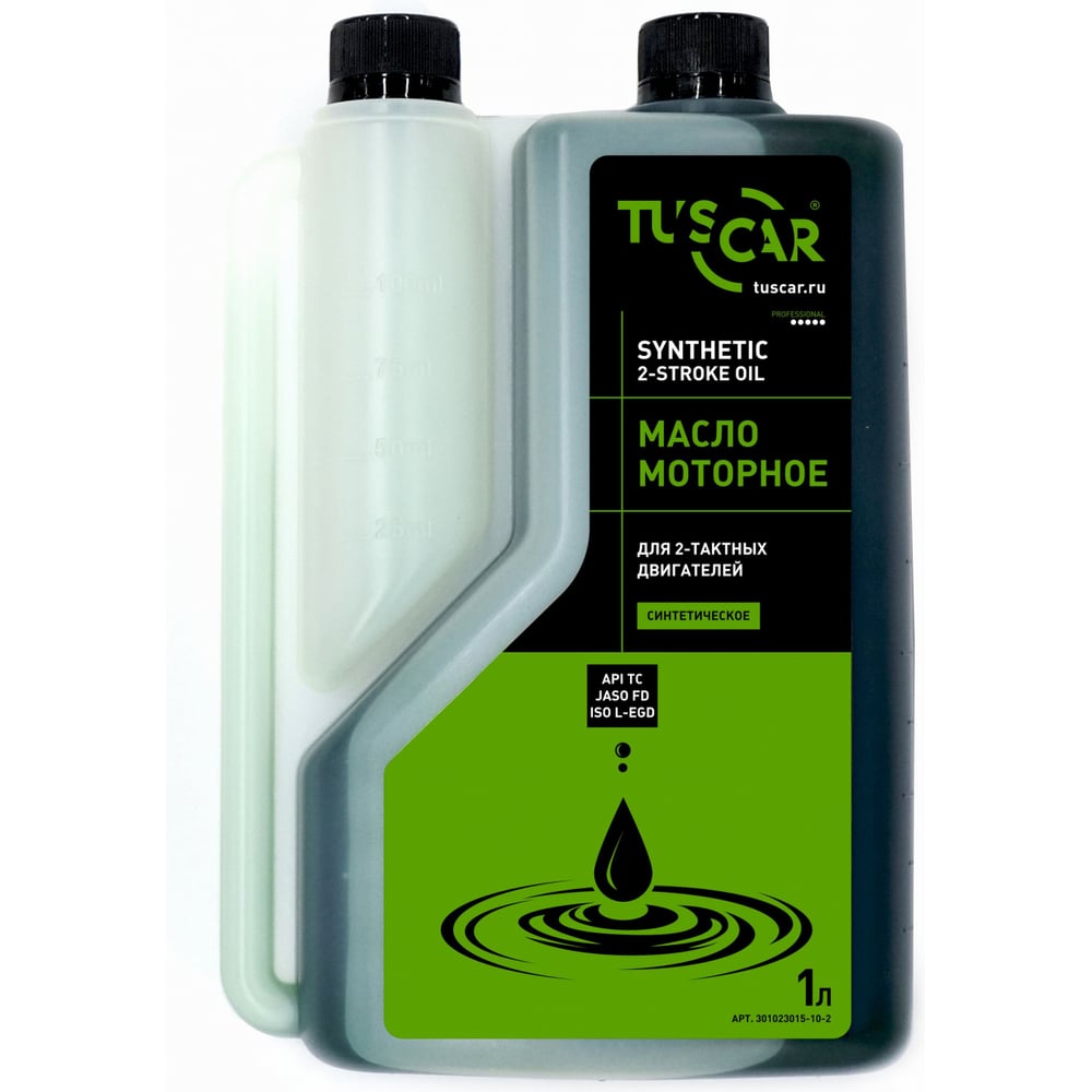 Изображение товара Масло TUSCAR синтетическое 2-х тактное для садовой техники 1 л