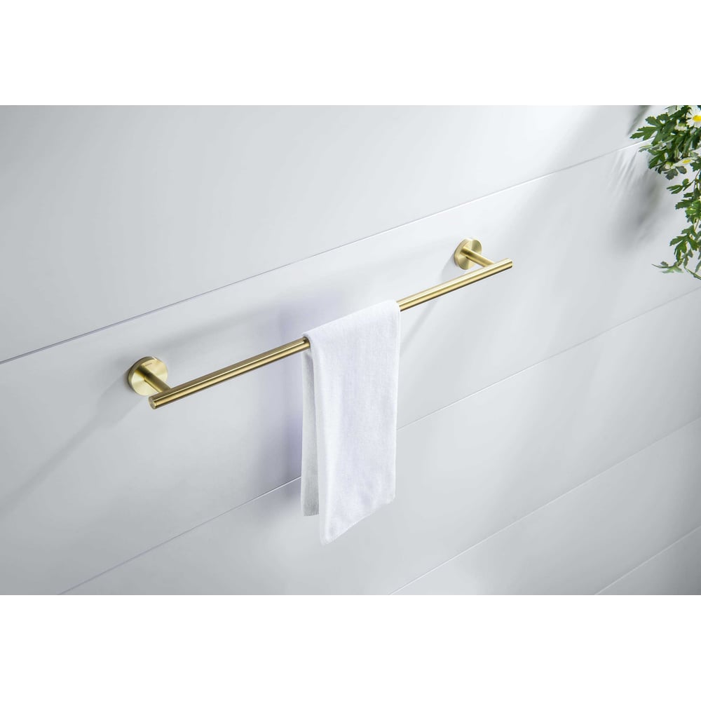 Изображение товара Полотенцедержатель Aquatek Оберон 600 мм латунь нержавеющая сталь золото современный дизайн