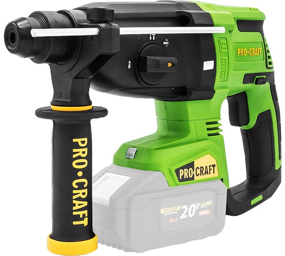 Изображение товара Перфоратор аккумуляторный PROCRAFT бесщеточный 20В 2,6 Дж (Без АКБ и ЗУ)  PHA40