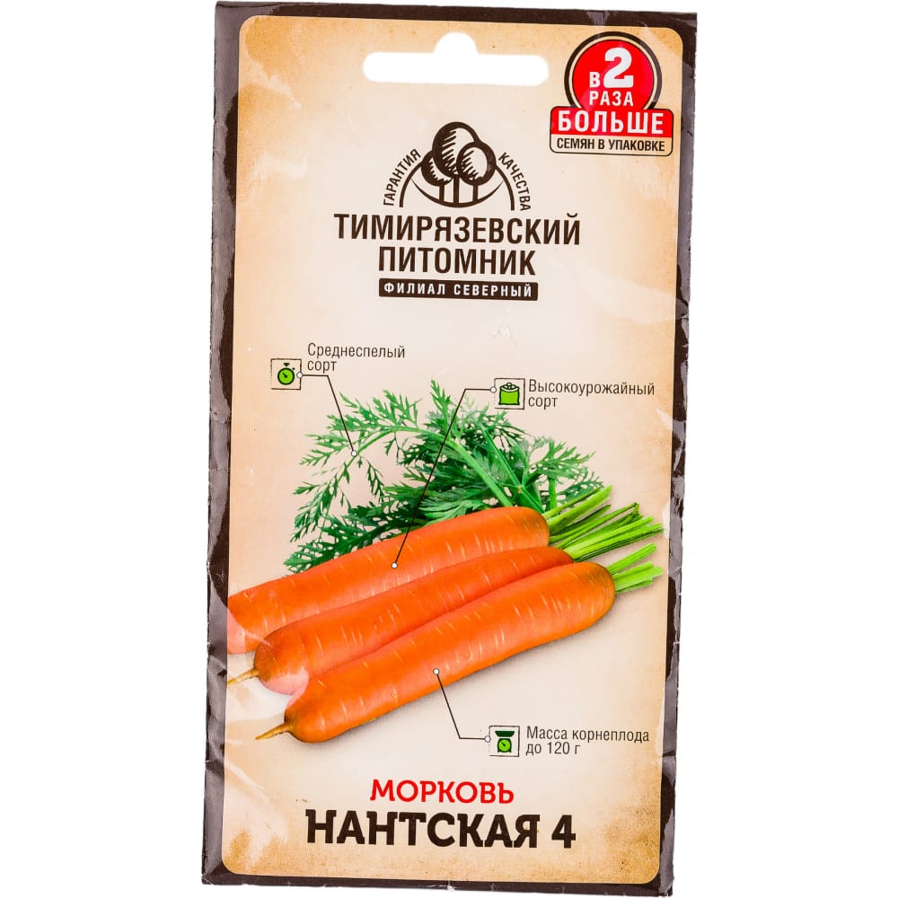 Морковь семена Тимирязевский питомник морковь боливар f1 0 5 гр