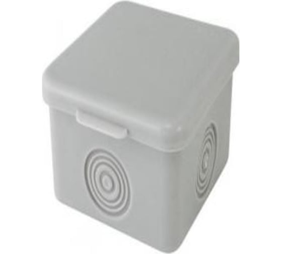 Изображение товара Распаечная коробка УРАЛ ПАК для открытой проводки 65х65х50мм без гермовводов IP54 КО-51117065-150