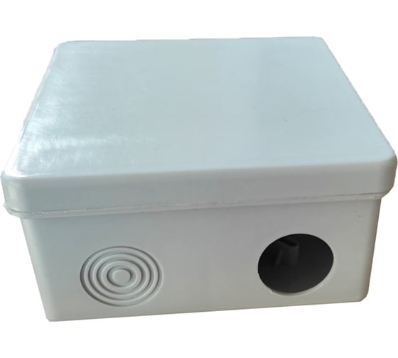 Изображение товара Распаечная коробка Урал ПАК для открытой проводки 100х100х50мм с гермовводами 8 входов IP54 60 шт КО-53017100-060