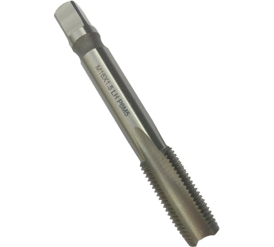 Изображение товара Машинно-ручной метчик TORNERI М16х1.5 Р6М5, для сквозных отверстий, левый 037937