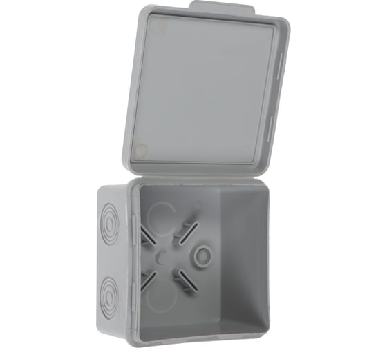 Изображение товара Распаечная коробка УРАЛ ПАК для открытой проводки 80х80х50мм 100 шт IP54 КО-52117080-100