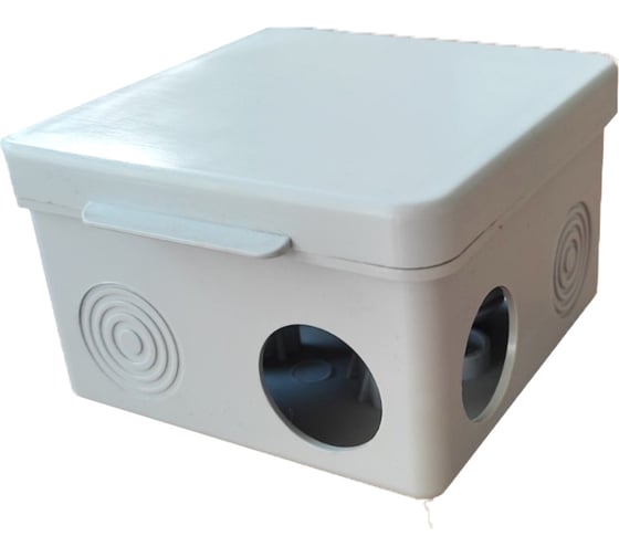 Изображение товара Распаечная коробка Урал ПАК для открытой проводки 80х80х50мм IP54 100 шт КО-52017080-100