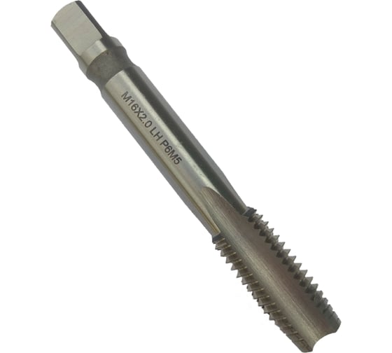 Изображение товара Машинно-ручной метчик TORNERI М16х2 Р6М5, для сквозных отверстий, левый 038261