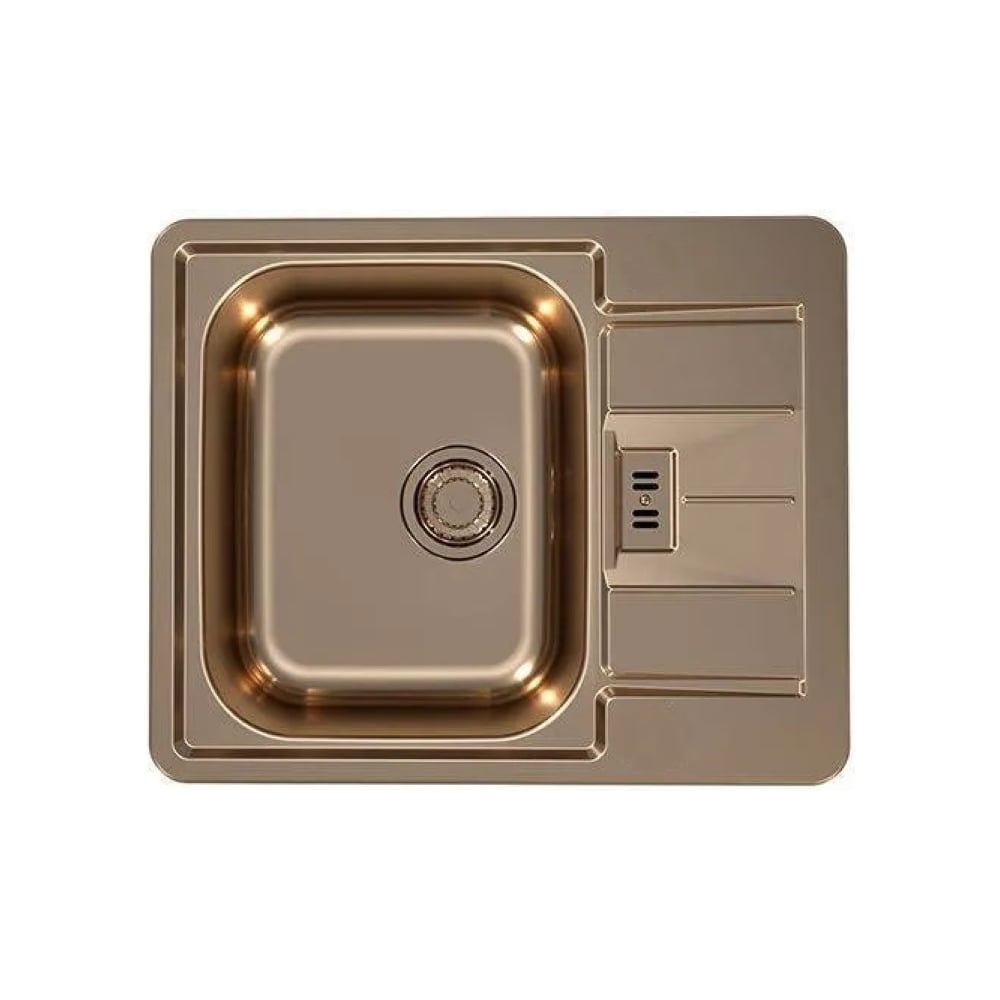 Изображение товара Мойка ALVEUS LINE MONARCH 60 COPPER из нержавеющей стали 615x500 мм медь