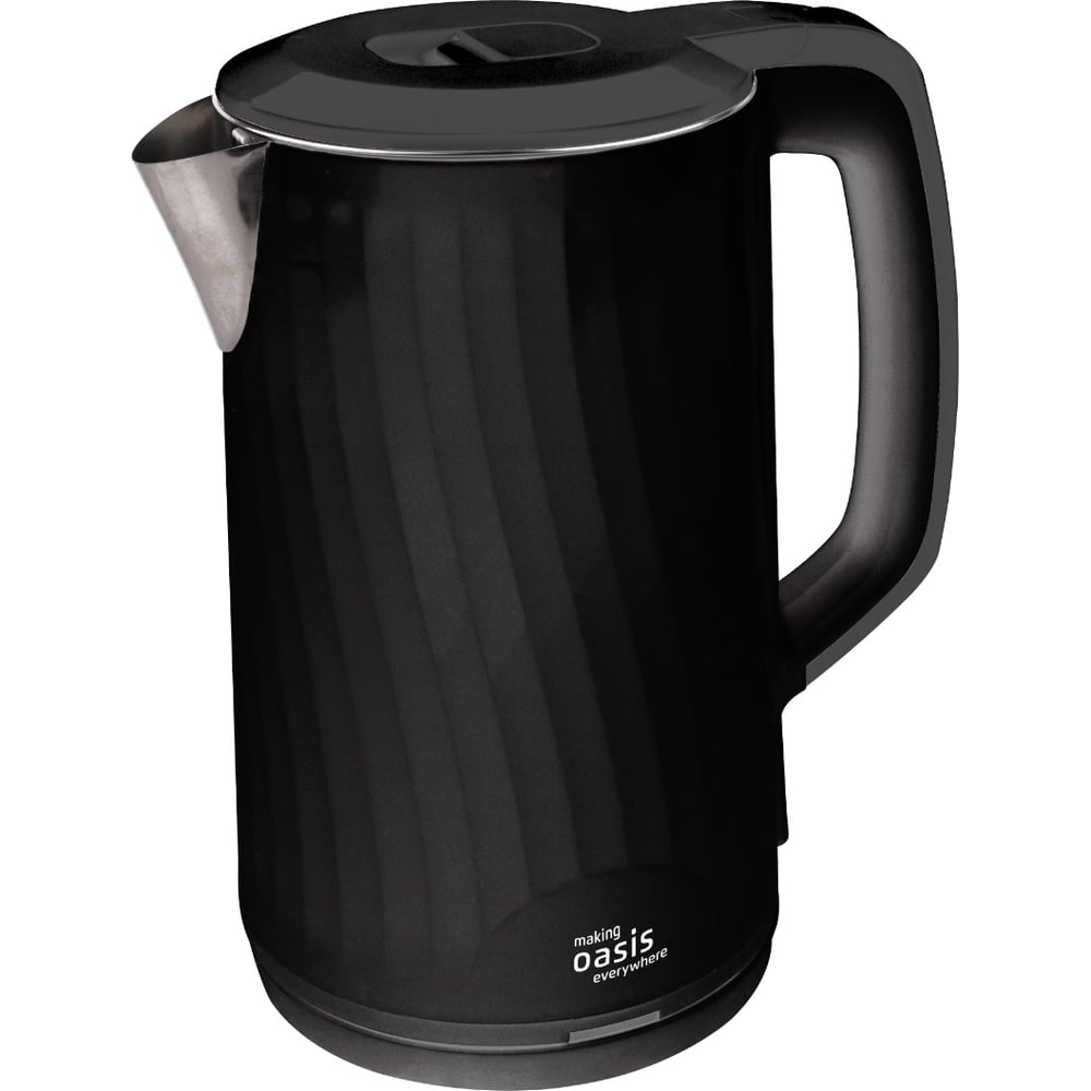 Изображение товара Электрический чайник OASIS making everywhere K-13PB 1.8л черный, мощность 1800 Вт