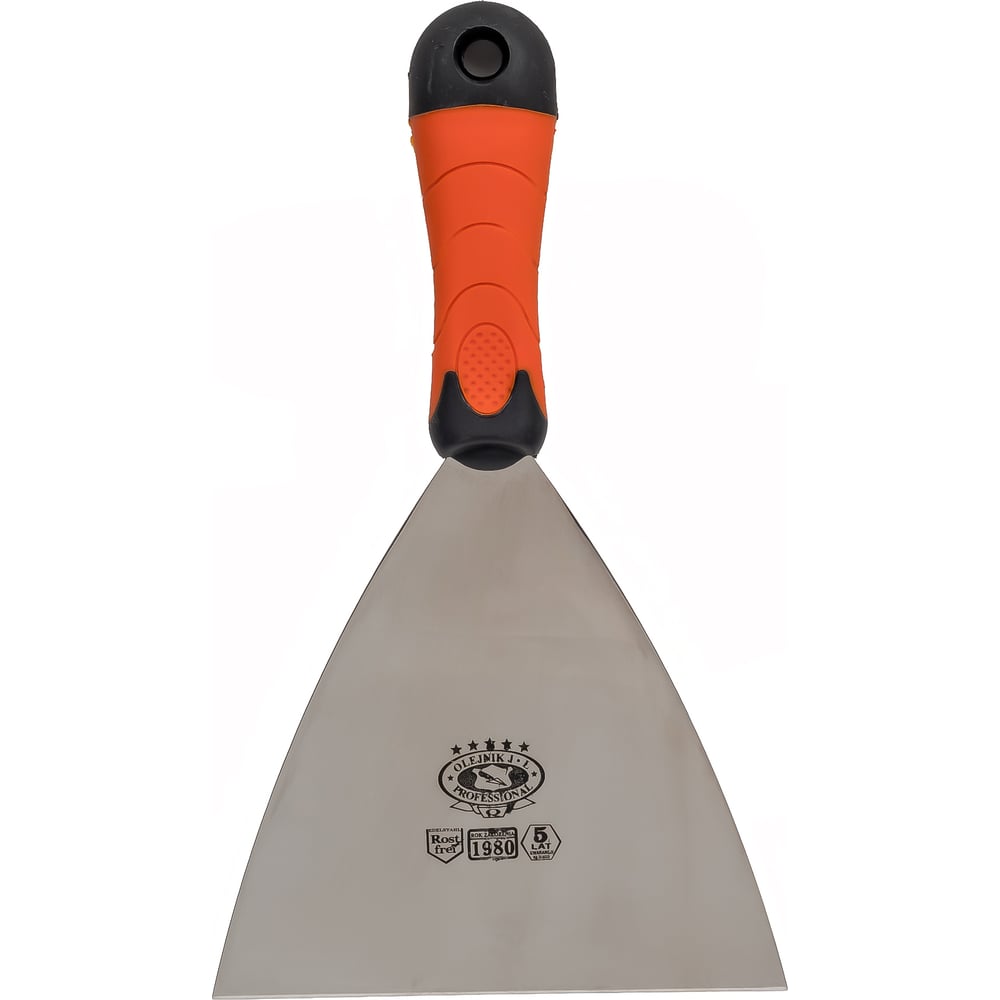 Изображение товара Нержавеющий малярный шпатель Olejnik 150 мм ручка Bitem