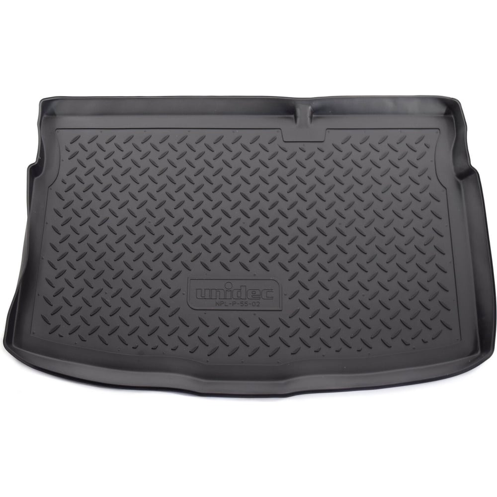 Изображение товара Коврики в багажное отделение UNIDEC для Mazda 2 (HB) 2007 полиуретан бортики черные