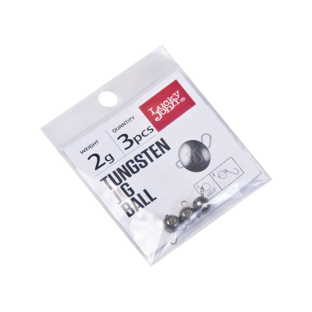 Изображение товара Груз-головки LUCKY JOHN LJ Pro Series TUNGSTEN JIG BALL вольфрамовая, разборная, 2г, 3шт. LJTB-002