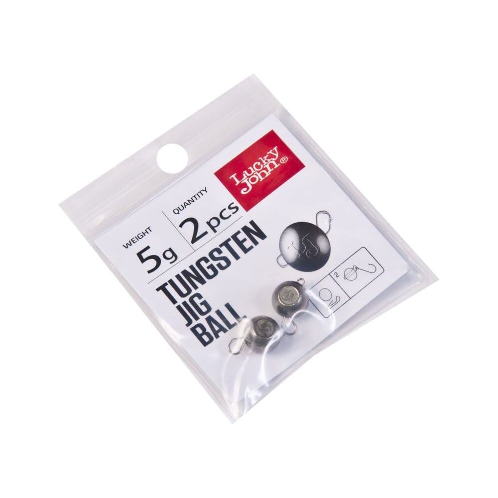 Изображение товара Груз-головки LUCKY JOHN LJ Pro Series TUNGSTEN JIG BALL вольфрамовая, разборная, 5г, 2шт. LJTB-005