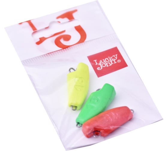 Изображение товара Груз-головки LUCKY JOHN ROVER разборные RGY MIX1 18г, 3шт LJRMIX1-018