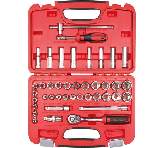 Изображение товара Набор торцевых головок и принадлежностей Ceta Form 41 предмет C10A-41PM2