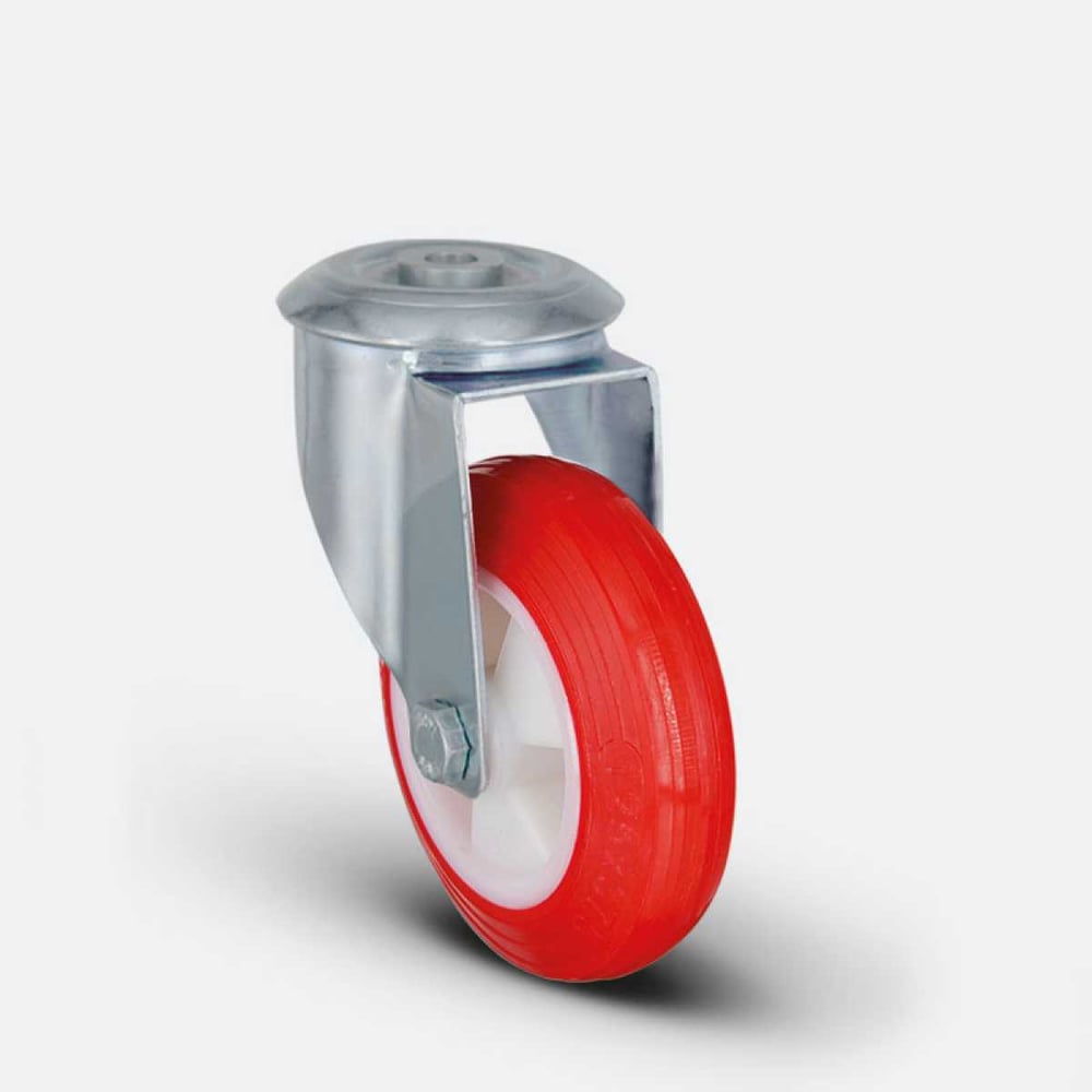 Изображение товара Полиуретановое поворотное промышленное колесо EM04 ZKP 80 M12