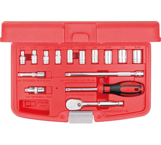 Изображение товара Набор торцевых головок Ceta Form 1/4 15 предметов C00A-15PBT