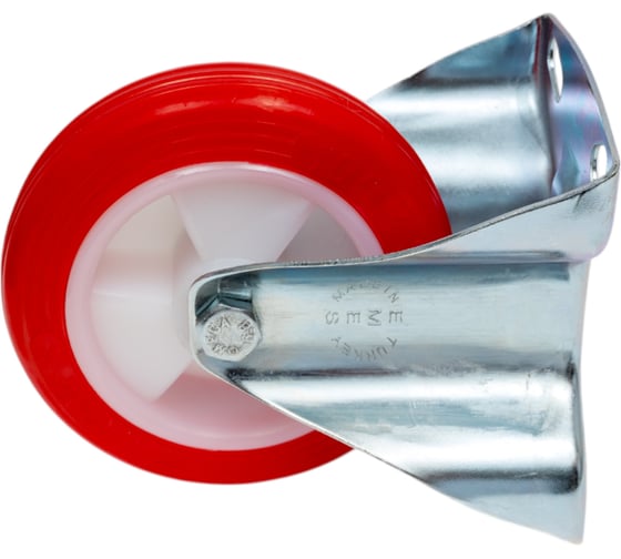 Изображение товара Колесо  полиуретановое неповоротное MFK-TORG 100 мм, EM02 ZKP 100 диск-полиамид EM02-ZKP-100