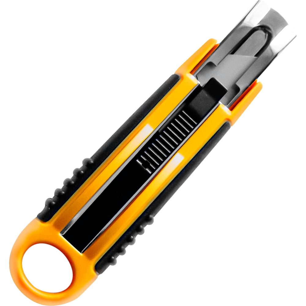 Изображение товара Универсальный нож BRAUBERG reSTART с трапециевидным лезвием и возвратной пружиной