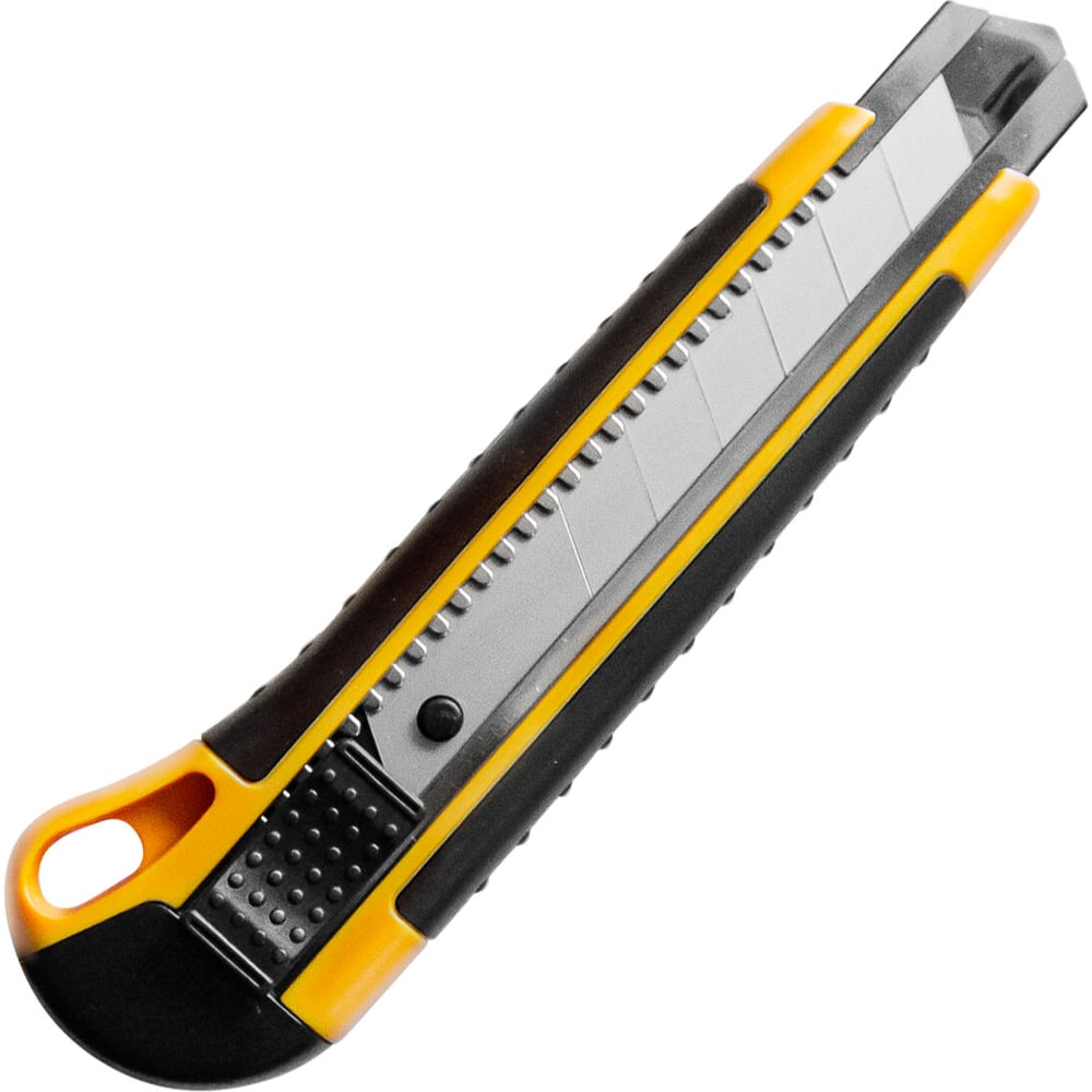 Изображение товара Узел универсальный мощный нож BRAUBERG 25 мм EXTRA с фиксатором и рукоятью из резины