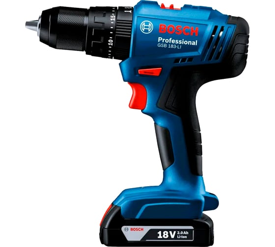 Изображение товара Аккумуляторный ударный шуруповерт Bosch GSB 183-LI 06019K9180