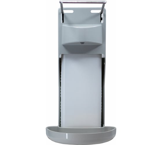 Изображение товара Локтевой дозатор для жидкого мыла и антисептика ООО "Базовая Дезинфекция" МДУ10 серый МДУ-10С