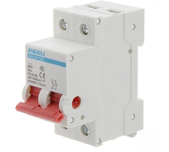 Изображение товара Выключатель нагрузки ANDELI AHL30-125 2P 80A ADL04-024