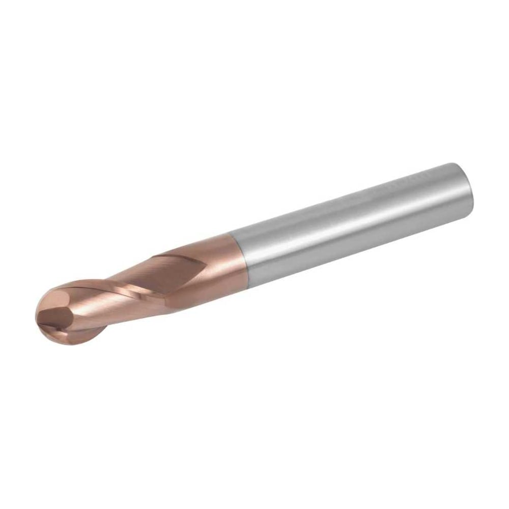 Изображение товара Фреза твердосплавная сферическая AHNO 1 мм, длина 50 мм, TiAlN покрытие