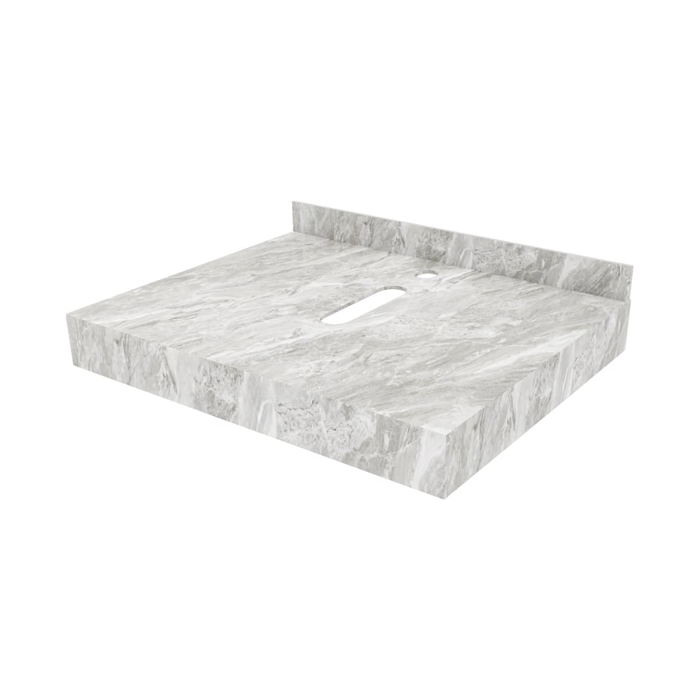 Изображение товара Столешница под раковину Teymi Helmi 60 см керамогранит серый мрамор