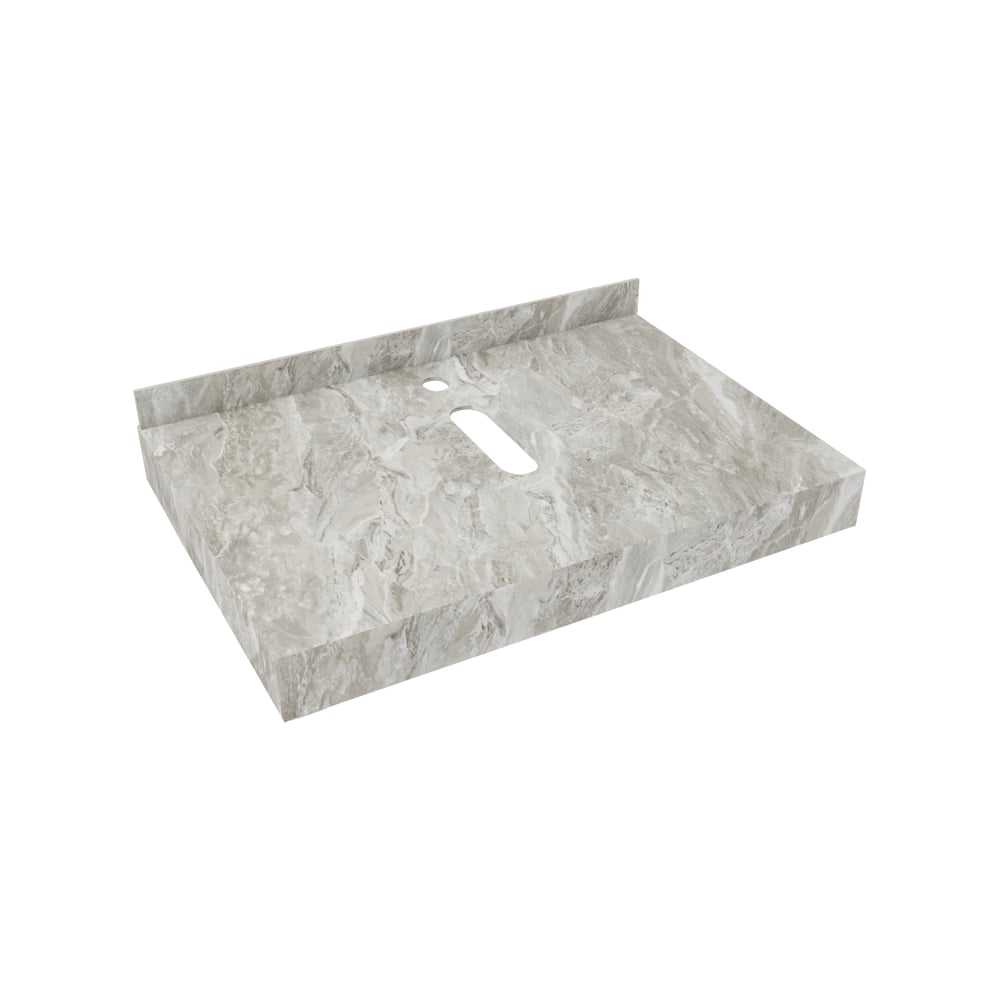 Изображение товара Керамогранитная столешница Teymi Helmi 70 см серый мрамор