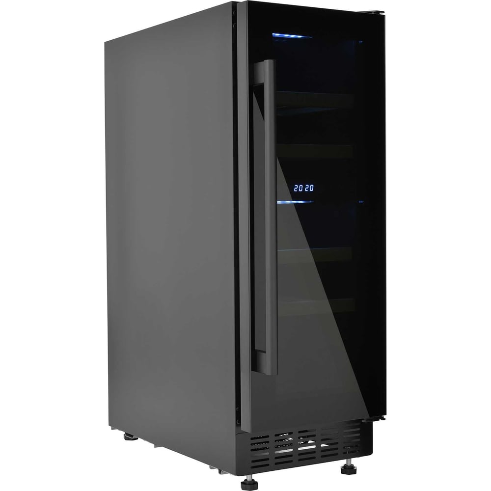 Изображение товара Винный шкаф ZUGEL 17 бутылок ZCWI170DB с сенсорным управлением подсветкой и двойным стеклом