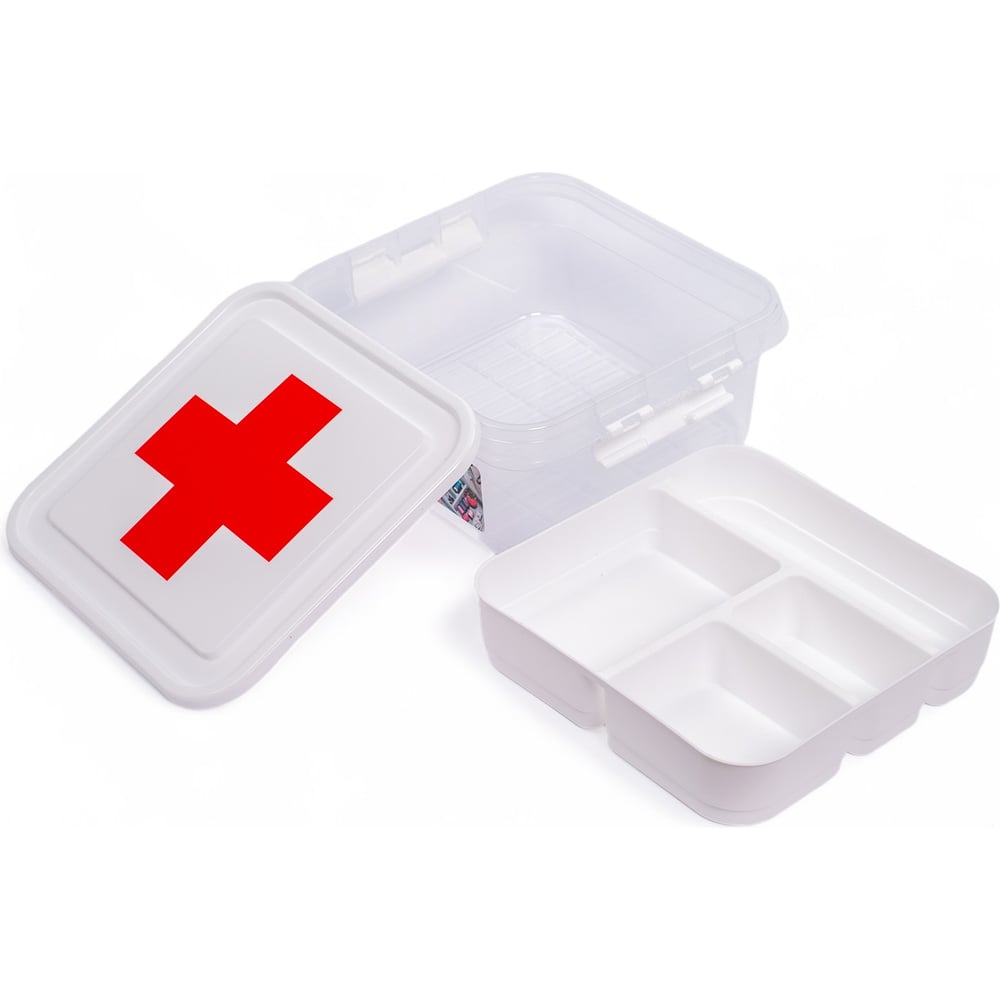 Изображение товара Контейнер для лекарств GONDOL MY BOX красный крест G-610-RC