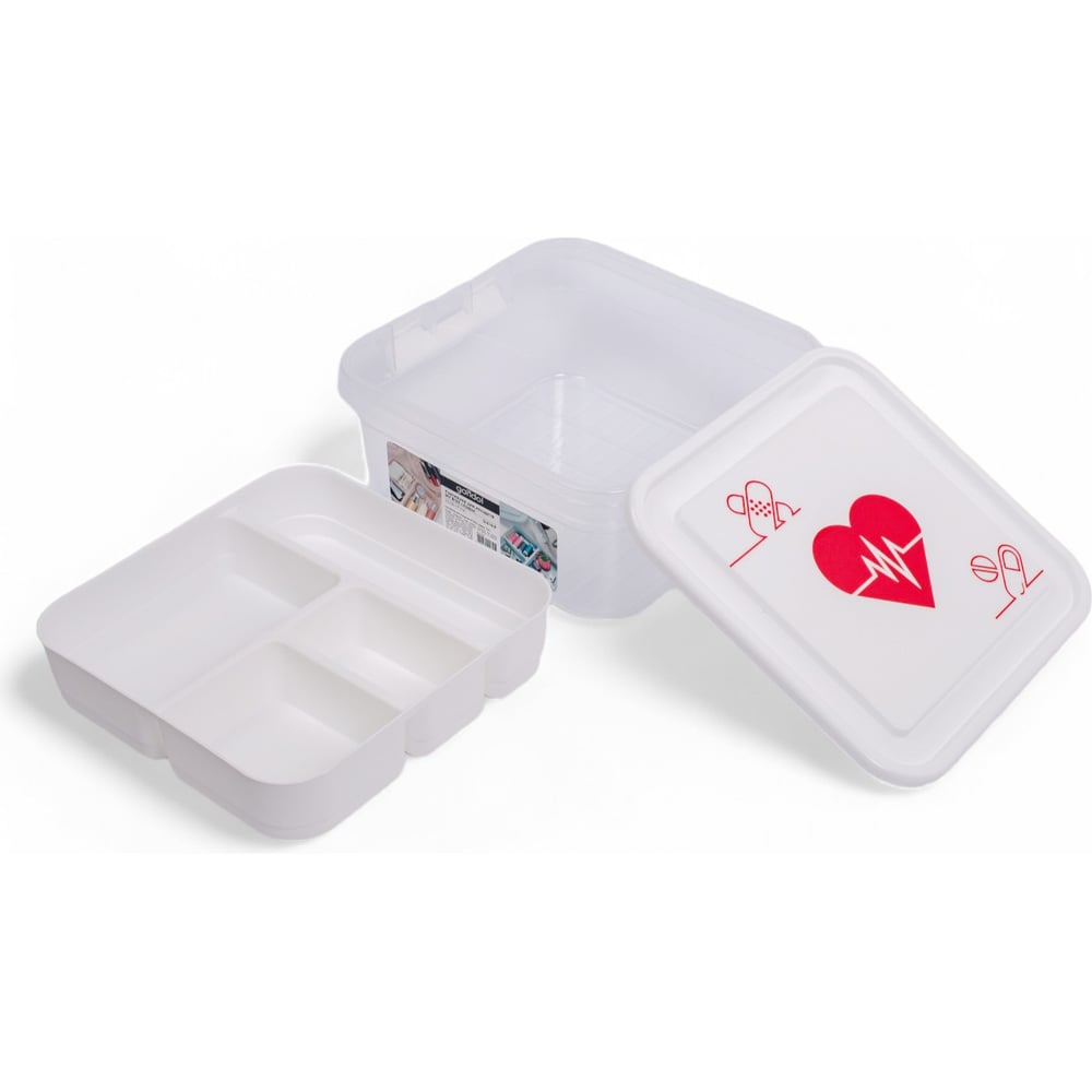 Изображение товара Контейнер для лекарств GONDOL MY BOX сердце G-610-P пластиковый 4.5 л