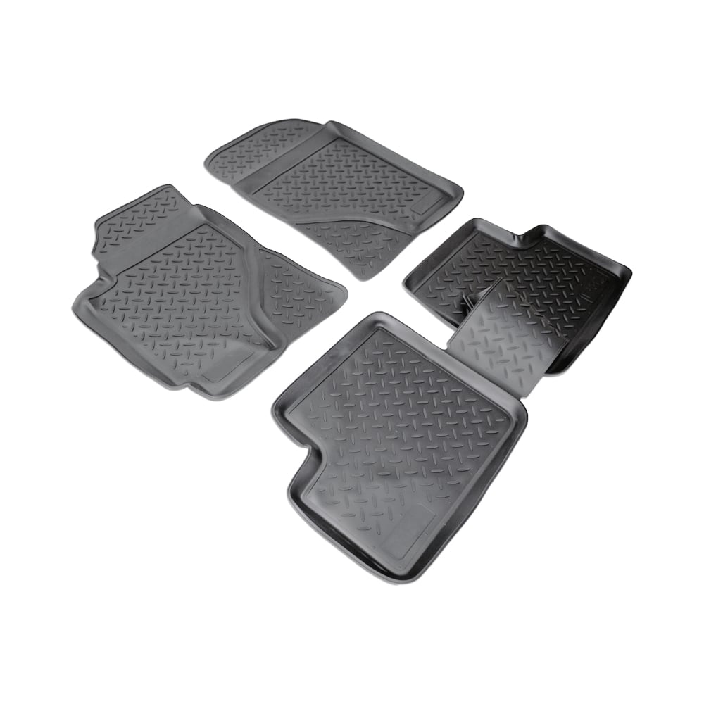 Изображение товара Коврики салонные для Faw J7 2023 UNIDEC полиуретан без бортиков черные