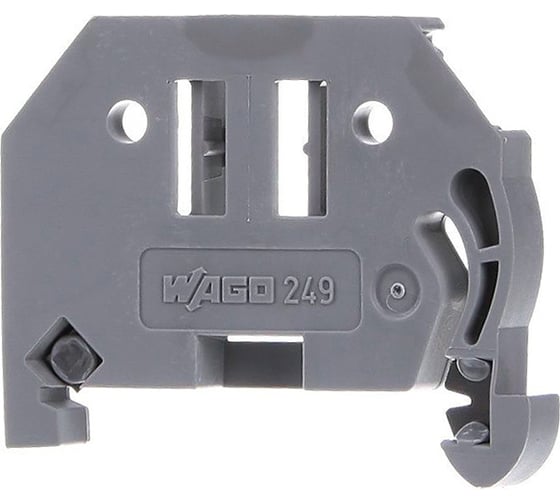 Изображение товара Стопор безвинтовой оконечный WAGO 249-116 6мм, ST35, 25x4=100 штук/упаковка WAGO.249-116