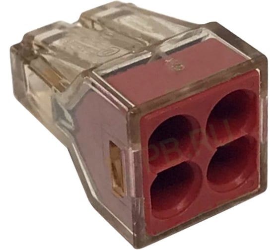 Изображение товара Клемма безвинтовая WAGO 773-604 прозрачные, 4x1.5-4.0мм, 32A, PUSH WIRE, 100 штук/упаковка WAGO.773-604