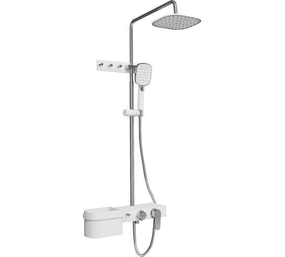 Изображение товара Душевая стойка FIXSEN SLOT белая, хром 9300