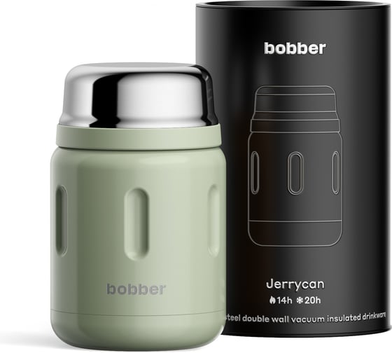 Изображение товара Термос для еды BOBBER вакуумный, бытовой, тм 0.7 л Jerrycan-700 Sage Green