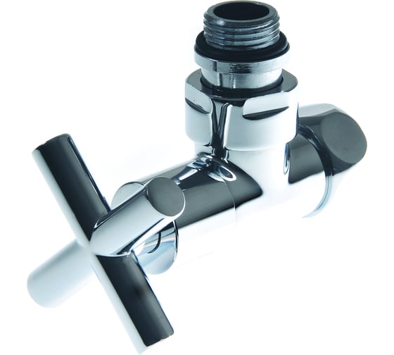 Изображение товара Угловой кран-вентиль SMT ручка крест, хром, 3/4х1/2 г/ш, 1 шт 8200-1SCH0405