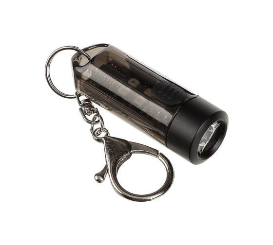 Изображение товара Фонарик мини ЕРМАК на карабине, XPG + 4 LED, 7 режимов, ультрафиолет, 160мАч, зарядка Type C 226-021