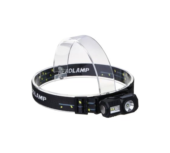 Изображение товара Фонарик налобный сенсорный ЕРМАК крепление к козырьку, магнит, XPE LED + 3 LED, 9 режимов, 500мАч 221-090