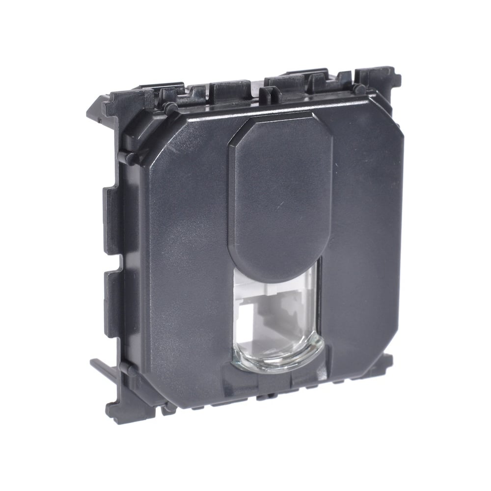 Изображение товара Телефонная розетка Legrand Celiane RJ12 067341 черная IP20