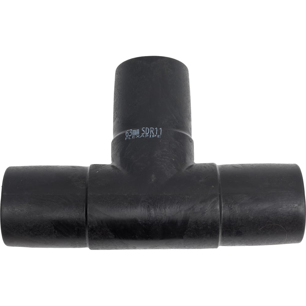 Изображение товара Тройник литой Флексапайп + 63 мм 90 градусов для водопровода профессиональный