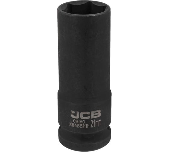 Изображение товара Головка ударная глубокая тонкостенная 6-гранная JCB 21 мм, 1/2DR JCB-4458521TH(59530)